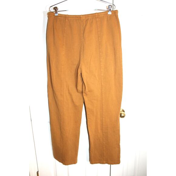 January & May Brown Cotton Knit Lounge Pants sz L - Picture 2 of 3